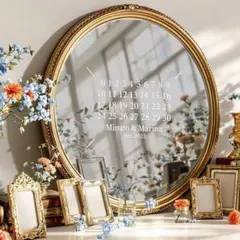 ウェルカムミラー　ウェルカムボード　ステッカー　マルジェラ風　L