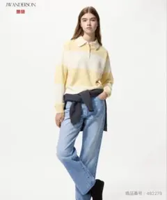 【美品】ユニクロJWANDERSON ストレートジーンズ 24インチ BLUE