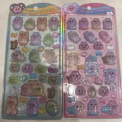 新品未使用　正規品　うるちゅるPOPシール　おぱんちゅうさぎ 2シートセット