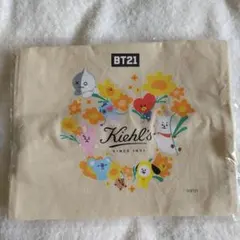 BT21 Kiehl's コラボ 限定 コットン巾着 ポーチ