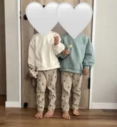 ペアマノン　しなやかストレッチパンツ　双子　セット