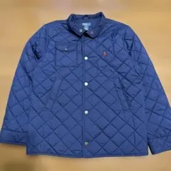 【王道ネイビー】ポロラルフローレン キルティングジャケット XL メンズM