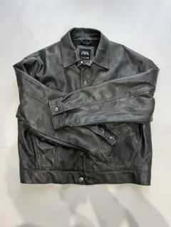 ZARA ブラック レザージャケット ライダース