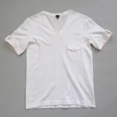 【Paul Smith JEANS】　Vネック　Tシャツ　ホワイト　size Mのサムネイル