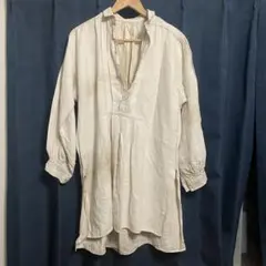 USED】Kapital 綿麻ヘリンボーン フィッシャーマンズシャツ サイズ0 