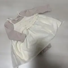 プティマイン80 長袖ロンパース