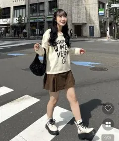 【nugu】LOVEレタリングニット