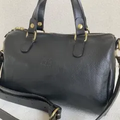 イルビゾンテ2WAY♡ミニボストン♡ショルダー♡IL BISONTE♡ブラック IL BISONTE イルビゾンテ 2way ミニボストン ショルダーバッグ - メルカリ