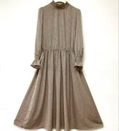 アナイ38 サテンドットワンピース