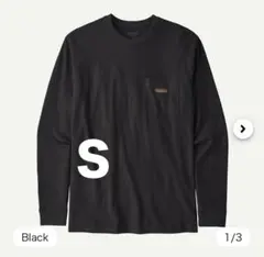 Patagonia ロングスリーブ・ワーク・ポケット・Tシャツ ブラック S