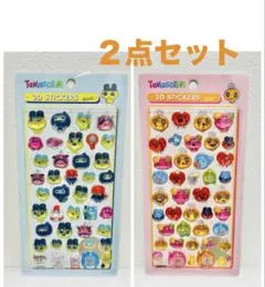 【新品】ボンボンドロップ風シール　たまごっち 3D まめっち、めめっち