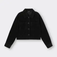 【新品未使用】GUコーデュロイジャケット L 黒