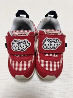 コンバース OSAMU GOODS スニーカー 15cm 赤　ギンガムチェック
