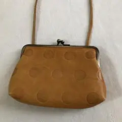 kanmi がま口 ショルダーバッグ ドット柄