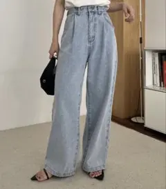 capricieux le'mage タックワイドデニムのサムネイル