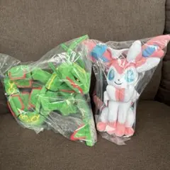 ポケットモンスター　ポケモン　ぬいぐるみ　ニンフィア　レックウザ　2体セット