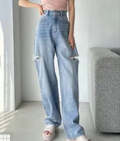GRL サイドカットデニムパンツのサムネイル