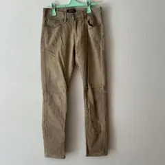 BACK NUMBER ベージュ スリムフィット　ストレッチ素材　パンツのサムネイル