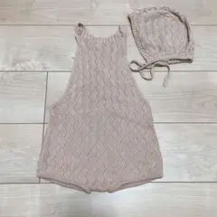 ボンネット ロンパース