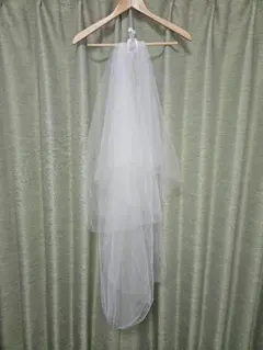 ウェディングベール　コーム付き　80cm