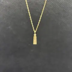 即決 agete アガット K18 ゴールド 0.04 ダイヤモンド ネックレス