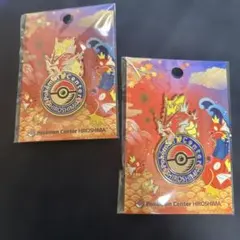 ポケモンセンター広島限定ロゴピンズ2枚