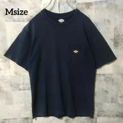 danton ダントン Msize 半袖Tシャツ刺繍ロゴ 紺色ネイビーのサムネイル