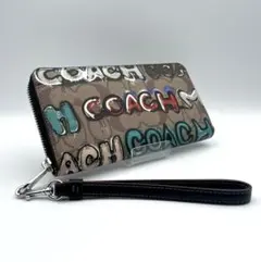 COACH コーチ 長財布 シグネチャー グラフィティ ロゴ ペイント柄 