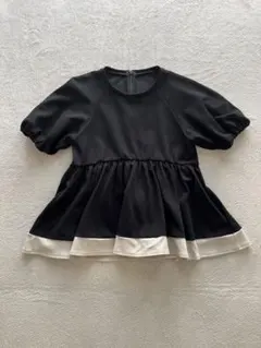 未使用タグ付き✨エレンディーク パイピングギャザースリーブブラウス 