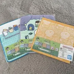 お文具といっしょ/一番くじ~毎日ルーティン~ ハンカチとコースター　ばら売り可◎