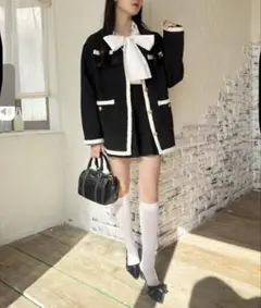 NICE CLAUP ツイードジャケット