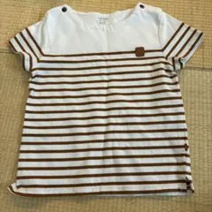 オバイビ　Tシャツ　ボーダー　86 ㎝のサムネイル