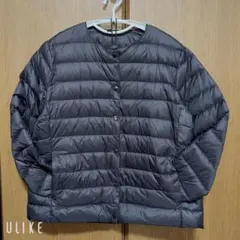 一度だけ着用 2way 薄手キルティングダウンジャケット 黒