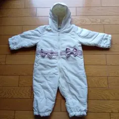 ホワイトリボン付きフードアウター