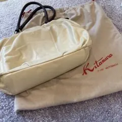 Kitamura トートバッグ かごバッグ ホワイト - メルカリ