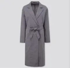 UNIQLO リネンコットンコートBlue