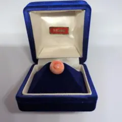 本珊瑚　ピンクボール　ネクタイピン
