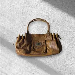 00’s Vintage ハンドバッグ レザー フェアリーグランジ Y2K