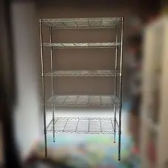 メタルラック　5段　中古　径25㎜　高さ162 奥行44.5 幅90 メタルラック 5段 中古 径25㎜ 高さ162 奥行44.5 幅90 - メルカリ