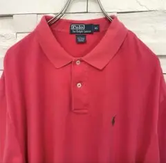 90s Ralph laurenラルフローレン 半袖ポロシャツ ピンク