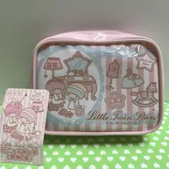 キキララ ビニールポーチ 2010年製 リトルツインスターズ　マルチケース　四角