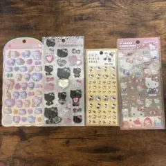 【正規品】コットンパフィ　キティシールセット