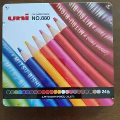 uni NO.880 色鉛筆 24色のサムネイル
