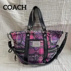COACH コーチCOACH コーチ シグネチャー レザー　ハンドバッグ Y2K