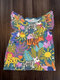 NEXT カラフル動物柄フリルTシャツ, 116 cm
