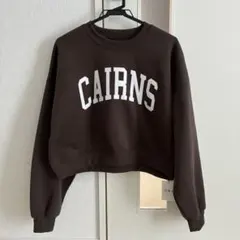 本日限定‼️GRL グレイル ロゴ刺繍スウェットトップス ショート丈 トレーナー