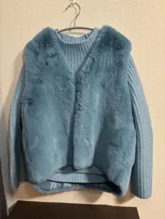 FLUFFWEAR ベージュ系 ニットセーター 1y - メルカリ