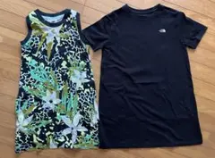 2点セット 美品 キッズ ワンピース NIKE ノースフェイス 130