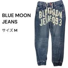 BLUEMOONBLUE JEANS ブルームーン（M）デニムパンツ 派手ロゴ