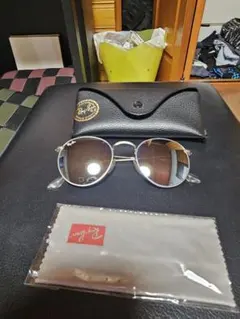 Ray-Ban RB3447 ラウンドメタル ミラーレンズ サングラス